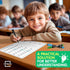 SCRIBBLEDO Dry Erase Number Chart for Students, 9”x12” Small White Board Dry Erase Sheets for Classroom Supplies