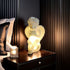 Decorative Angel Figurines Table Lamp, LED Cherub Night Light, Illuminated White Statue