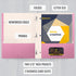 Better Office Products Pink Paper 2 Pocket Folders with Prongs, 50 Pack, Letter Size with 3 Metal Prong Clips