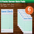 6 Pack, 300 Guest Check Books Guest Checks for Servers, Server Note Pads, Waitress Accessories Writing Pad, Thick
