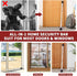 120db Jammer Security Door Stopper with Alarm & Sliding Patio Bar, Loud Alert Adjustable Security Door Security Bar