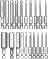 MulWark Hex Head Allen Wrench Drill Bit Set, 20PC (10pc Metric & 10pc SAE), 2.3" Long
