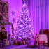 JMEXSUSS Purple Halloween Lights Clear Wire, 66ft 200 LED Purple String Lights, Indoor Outdoor Waterproof for Christmas