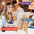 Painting Kits for Adults, 30 Pcs Acrylic Paint Canvas Easel Set with Wood Easel, Paints, Brushes, Palettes for Beginners