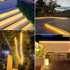 6.6ft 240LEDs (3000K) 110V Waterproof Outdoor LED Strip Lights - Warm White for Garden, Yard, Patio, Lawn, Under