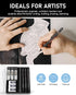 Nicpro 0.9 Metal Mechanical Pencil Set with Case, 3PCS Heavy Duty MP2000 Lead Pencil with 6 Tube HB Lead Refills