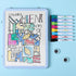 Mr. Pen Dry Erase Board, 12.5" x 9.5", with 8 Dry Erase Markers and 2 Board Magnets, Small White Board