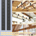 5ft Flamorrow Faux Wood Beam Strap, Ceiling Beams Strap, Self-Adhesive Decorative Leather Wood Beam Strap, Gap Hiding