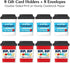 Pack, Set 8 Big Dot of Happiness Assorted Thank You Teachers Coffee Cup Gift Card Holders with Envelopes, Teacher