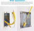 65 Feet Fish Tape Wire Puller, Electrical Pull Push Kit for Wall