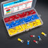 Twidec 250PCS Insulated Fork Spade Wire Connector Assortment Kit, 22-16/16-14/12-10 Gauge #8 Quick Splice Crimp