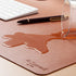 Smead Desk Pad, Vegan Leather Mat with Non-Slip Faux Suede Backing, Perfect Desk Organizer for Office Decor (Saddle)