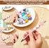 Geelin 18 Set Cow Print Beadable Pens, Assorted Kit with 18 Refills and Cow Themed Wooden Beads