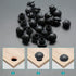 12PCS Black 8mm (5/16") Floor Bottle Jack Plugs, Rubber Oil Filler Plug for Reservoir Filler Hole