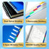 CAGIE 5x7 Spiral Notebook, College Ruled, 5 Subject with Dividers, A5 Journal for Work, 240 Pages, Blue
