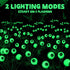 2 Pack 12 2 Brizled Solar Halloween Lights, Total LED Green Halloween Eyeball Lights, Modes Outdoor Green Eyeball