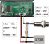 DIGITEN 4 Digital Green LED Tachometer RPM Speed Meter with Hall Proximity Switch Magnet Sensor for Lathe
