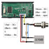 DIGITEN 4 Digital Red LED Tachometer RPM Speed Meter with Hall Proximity Switch Magnet Sensor NPN
