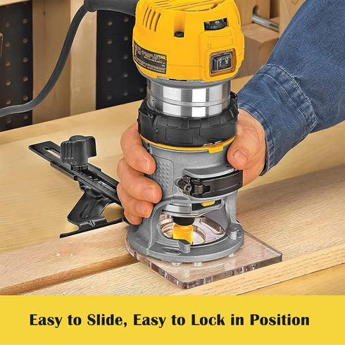 CICIDO (DNP618), Router Edge Guide for Fixed Base Compact Router Straight Edge Guide for Quickly Attached to Router