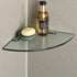 SAYAYO Glass Corner Shelf for Wall, Tempered Floating Glass Shelves for Bathroom