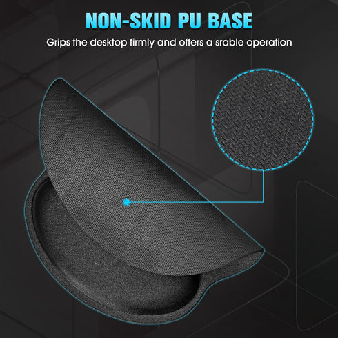 Yunsailing 8 Pack Ergonomic Mouse Pad with Wrist Rest Support Gel Memory Foam Mousepad Comfortable Computer Pad