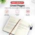 Promot PU Leather Notebook with Pen - A5 Lined Daily Journals for Writing, 200 Pages, Storm Blue