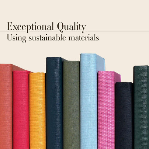 Hardcover Lined Journal with Thick 100 gsm College Ruled Paper, A5 size (8.3 x 5.4 inches), Daily Writing Notebook