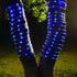 66FT 200LED 1800mAh IP67 8 ICRGB Solar Pool Lights for Above Ground, Solar Rope Lights Outdoor, Waterproof Blue String