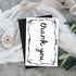 Quera 24 6 4 Inches Pcs Black Bow Thank You Cards Greeting Cards with Envelope for Baby Shower Invitations Bridal