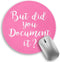 lebrocoli Funny Work Mouse Pad, Small Round Mouse Pads for Desk, Cute Mini