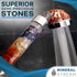 MineralStream Chakra Showerhead with Natural Gemstones, Therapeutic Crystals, Purification of Water Mineralization