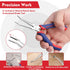 WORKPRO 2-Piece 6" Mini Needle Nose Pliers Set, Long Nose and Bent Nose Pliers with Comfort Grip Handles