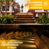 6 Pack 4 SOLPEX Solar Step Lights, Solar Stair Lights, Outdoor Fence Lighting, Solar Powered Deck Lights Waterproof