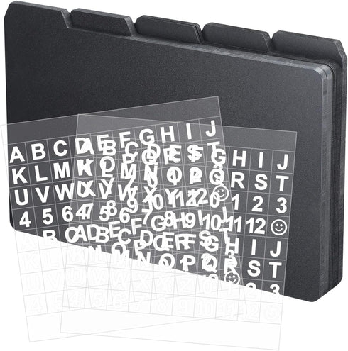 Lewtemi 50 Pieces Index Card Dividers: Tabbed Index Cards Guides with Self-Adhesive Number Stickers