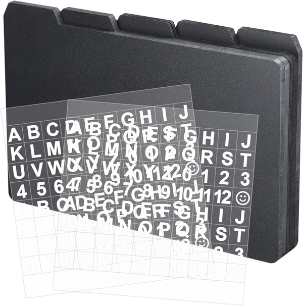 Lewtemi 50 Pieces Index Card Dividers: Tabbed Index Cards Guides with Self-Adhesive Number Stickers