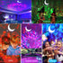 3-in-1 Sync,14M Children Gift Galaxy Projector Star Night Light - Moon Star Aurora Projector for Bedroom