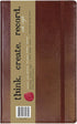 C.R. Gibson MJ5-4792 Brown Bonded Leather Notebook, 240 Ruled Pages, 5" W x 8.25" H