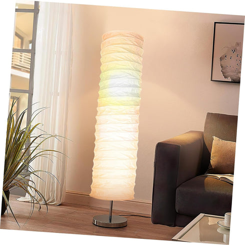 1PCS Paper Floor Lamp Shade Cover, Replacement Japanese Style Paper Floor Light Cover Accessories for Bedroom Floor