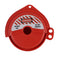 TF-480 Rotating Gate Valve Lockout, Red ABS Material, for 1''-3'' Valve Handle Diameters
