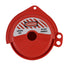 TF-480 Rotating Gate Valve Lockout, Red ABS Material, for 1''-3'' Valve Handle Diameters