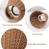 2 Pcs Clip-On Chandelier Lamp Shades Cone Imitation Rattan Lamp Shades Replacement Clip on Lamp Shade for Floor Lamp