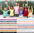 JUNEBRUSHS 64pcs Motivational Quote Silicone Bracelets, Bulk Colored Inspirational Rubber Wristbands, Unisex