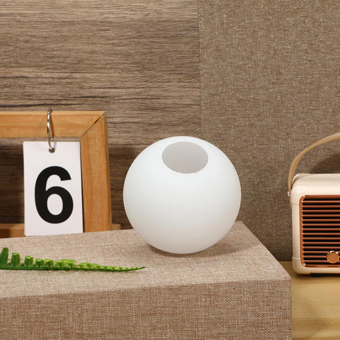 80mm MAGICLULU White Frosted Glass Globe Lamp Shade, Diameter round Ball Lampshade Replacement for Pendant and Wall