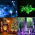 40Ft 16 100 20 XEWEA Solar String Lights Outdoor, Colors LED String Lights with Modes Remote, Waterproof Solar Powered
