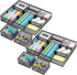 Marbrasse 3 Packs Desk Drawer Organizers, Tray with 9 Adjustable Compartments for Makeup & Office Supplies (2Pack-Black)