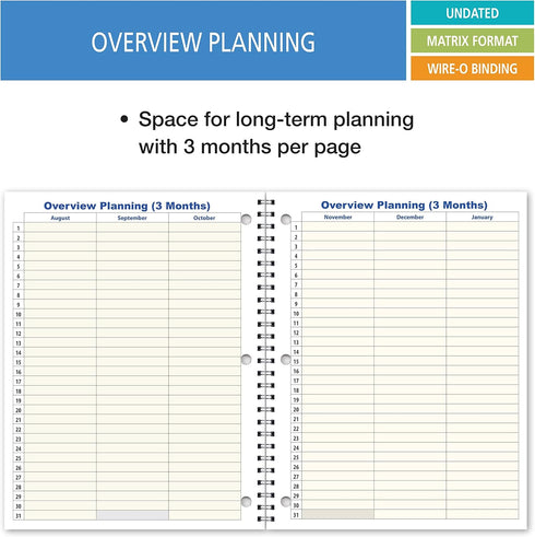 Elan Publishing Company Student Academic Planner - 8 1/2 x 11" Weekly View (AOTAP-Undated)