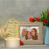 Coume Memorial Gift Night Light Clear Crystal Acrylic Heart Sympathy Gifts Sign LED Light Remembrance Bereavement Decor