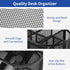 EOOUT Desk Organizer, Pencil Holder for Desk, Mesh Office Desk Accessories with 8 Compartments and 1 Drawer