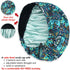 2 Pack ABAMERICA Bouffant Caps with Button and Sweatband, Adjustable Scrub Caps for Women Men, One Size Multi Color