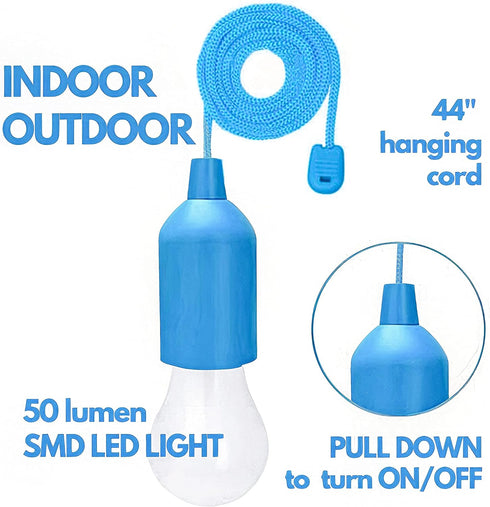 Enchanting Playhouse or Treehouse Adventure: 4-Pack Kids' Hanging Lights, Battery-Operated with Safe Touch and Easy